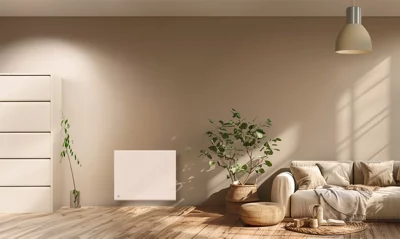 Radiateur électrique à inertie sèche cœur de céramique blanc Loxy 1000 W
