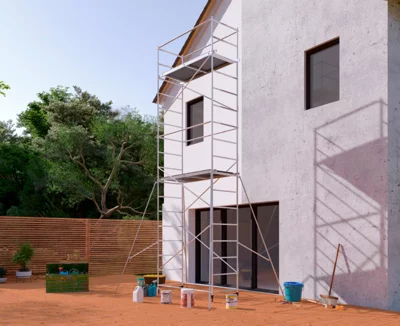 Echafaudage roulant "PRESTO" H. maxi : 6,5 m - H. 5,60 x l. 0,41 x P. 0,325 m