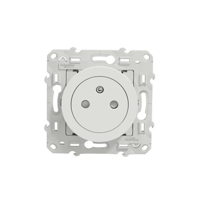 Prise 2P+T 16A affleurante avec griffes blanc "ODACE"