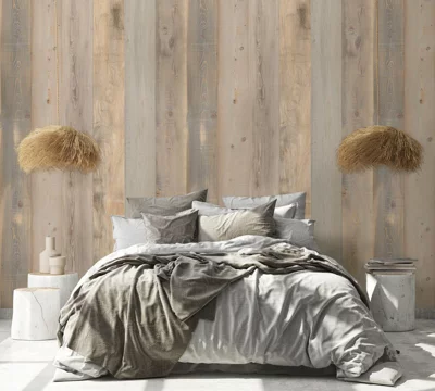 Lambris PVC NORDIC gris finition bois aspect naturel -  260 cm X 35 cm ÉP. 5 mm - Grosfillex
