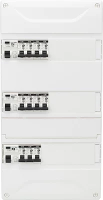 Tableau pré-équipé T3 3R 39 modules blanc