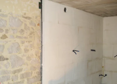 Béton cellulaire Siporex blanc 62,5x50x5 cm pour cloisons et habillage