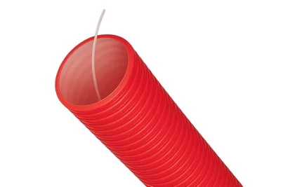 Gaine TPC annelée D. 90 - 25 ML rouge