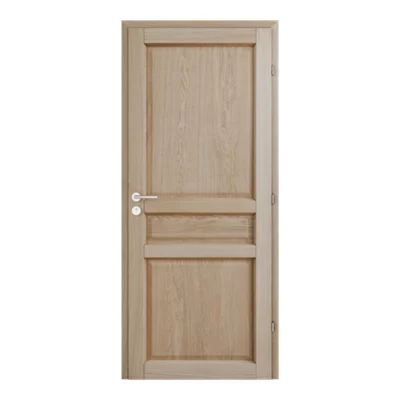 Bloc porte intérieur 3 panneaux effet chêne naturel 83 cm poussant gauche ORDESA