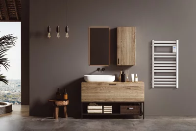Sèche serviette Barone blanc 500 W