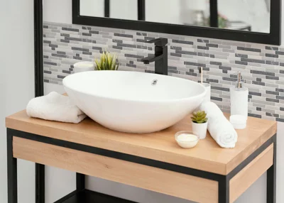 Mosaïque "Ventoux" mix gris