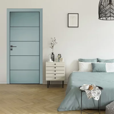 Bloc porte prépeint MDF/epicéa 83 cm poussant gauche SLOT