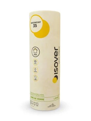 Rouleau de laine de verre 100mm 35 NU - L.5,5 x l.1,2 m