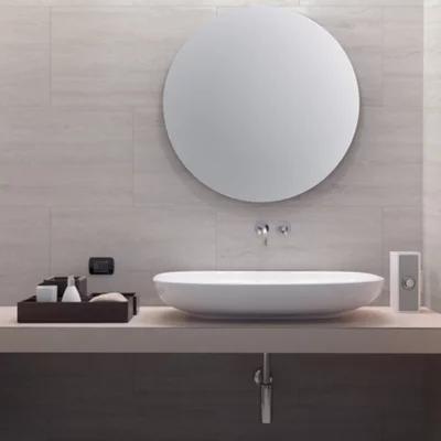 7 dalles murales PVC beige mate HORIZON 75x45 cm résistantes UV et eau