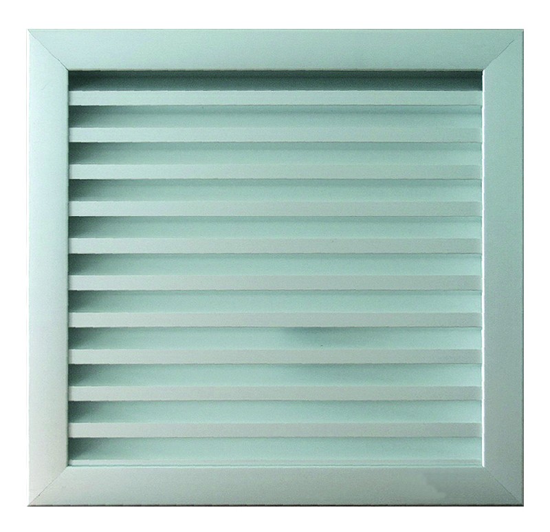 Grilles murales en profils aluminium assemblés G-AS33 à lames fixes en aluminium finition anodisé