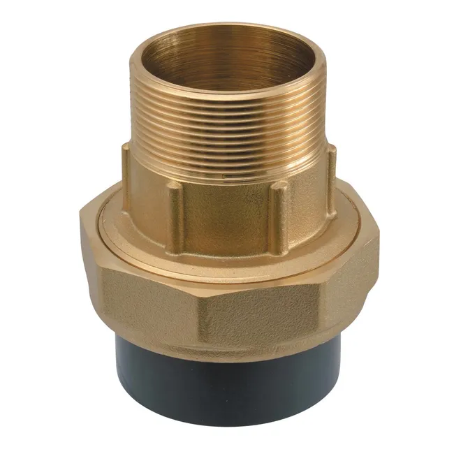 Union mixte 3 pièces PVC Ø32 / Laiton fileté 1" PVC PRESSION