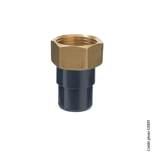 Pvc pression union mixte métal ø32x1"1/4