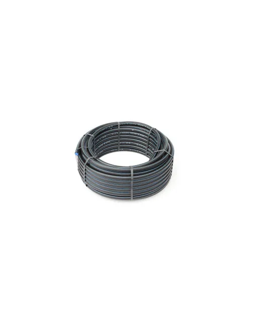 Tuyau polyéthylène trait bleu Diam. 32 mm en couronne Long.100 m