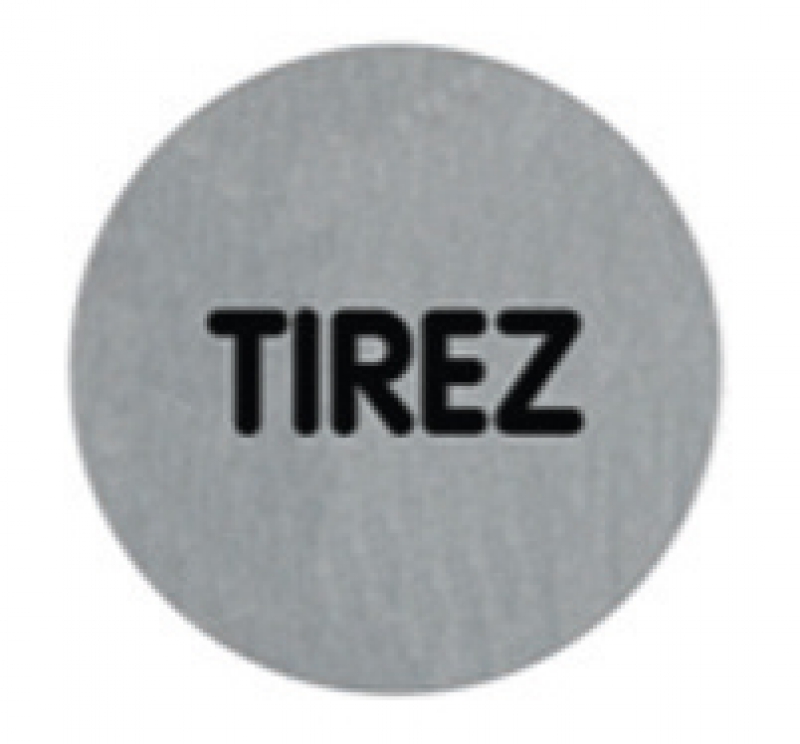 PLAQ. ALUBROSSE "TIREZ" D75MM