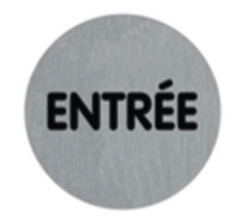 PLAQUE ALUBROSSE "ENTRÉE"D75MM