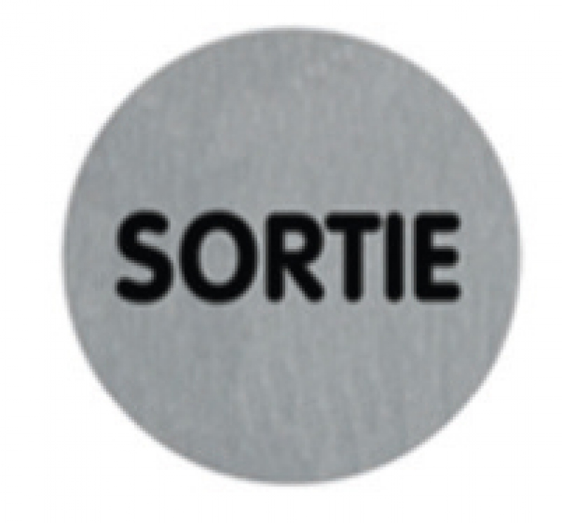 PLAQUE ALUBROSSE "SORTIE"D75MM