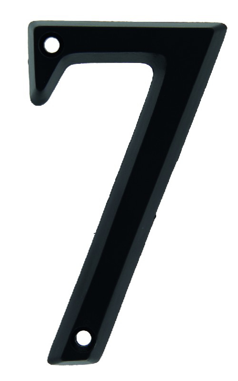 CHIFFRE 7 ZAMAK NOIR 95MM