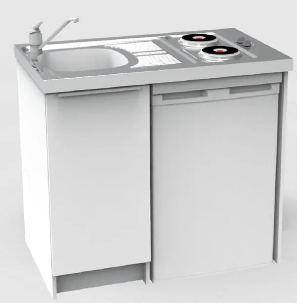 MEUBLE BAS CLASSIK 1P.100CM BLANC ABCE100D05