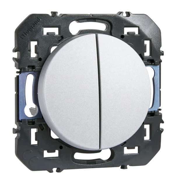 Image principale de Interrupteur double va et vient aluminium DOOXIE - LEGRAND