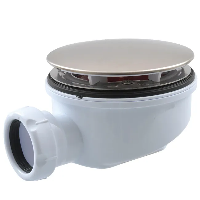 Bonde de douche extra-plate hauteur 58 mm pour receveur Ø90 GIRPI