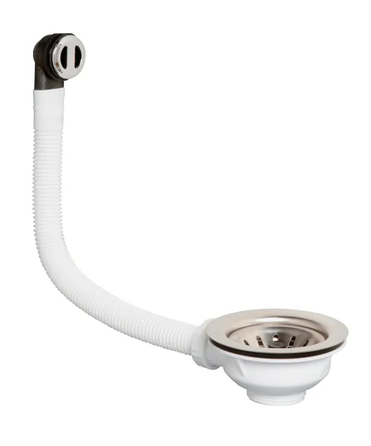 Bonde à panier universelle pour évier avec ou sans trop plein Diam.90 mm - VALENTIN