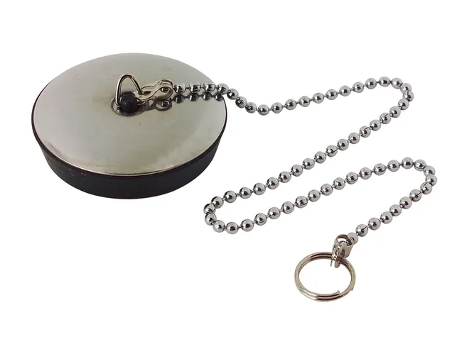 Bouchon de lavabo avec chainette Diam.57 mm - VALENTIN