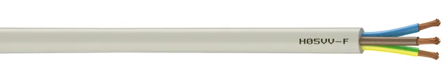 Image principale de Câble électrique HO5VVF 1,5 mm² Couronne 5 m - NEXANS