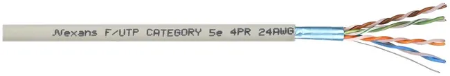 Image principale de Câble FTP RJ45 gris 4P0,5 mm² Diam.4,8 mm 25 m - NEXANS FRANCE 