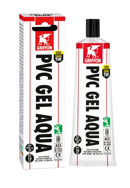 Colle pvc gel aqua 125ml - GRIFFON