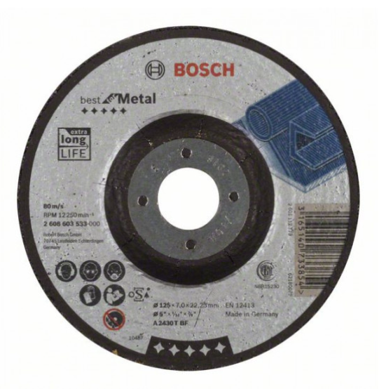 DISQUE 230 ACIER 1.9 BOSCH 2608603522