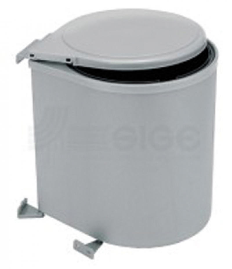 POUBELLE RDE 13L EPOXY GRIS/M