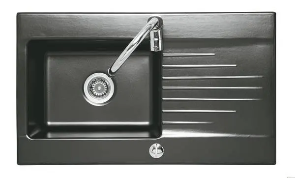 EVIER 1C.A ENC.BYBLOS 90X53 NOIR 00656000063