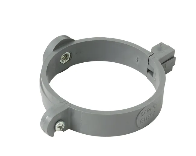 Collier de fixation à charnières PVC Diam.100 mm