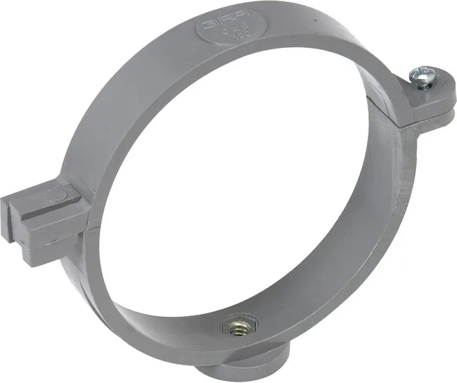 Collier de fixation à charnières PVC Diam.125 mm