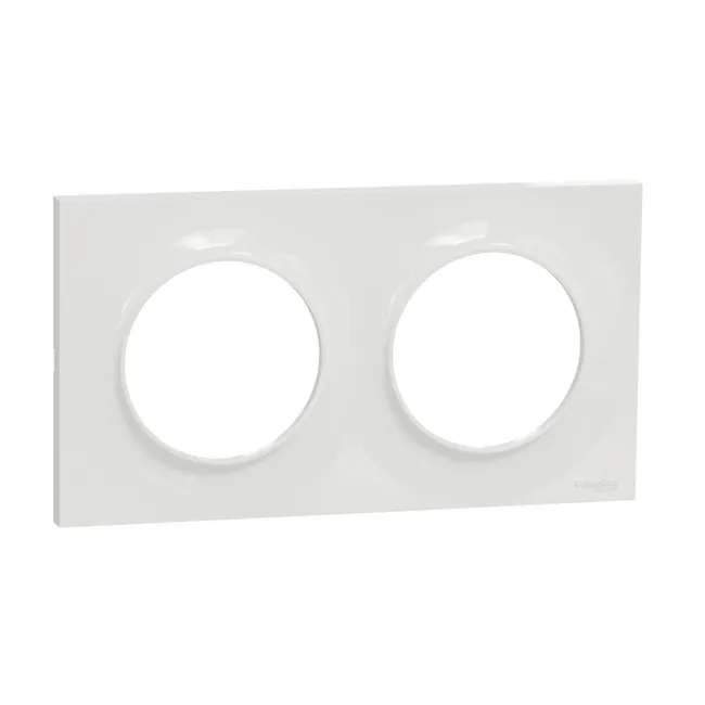 Image principale de Plaque de finition 2 postes blanche ODACE STYL - SCHNEIDER ELECTRIC