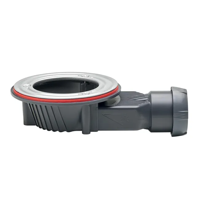 Bonde de douche slim pour receveur Ø90 mm sortie horizontale sans capot- Wirquin Pro