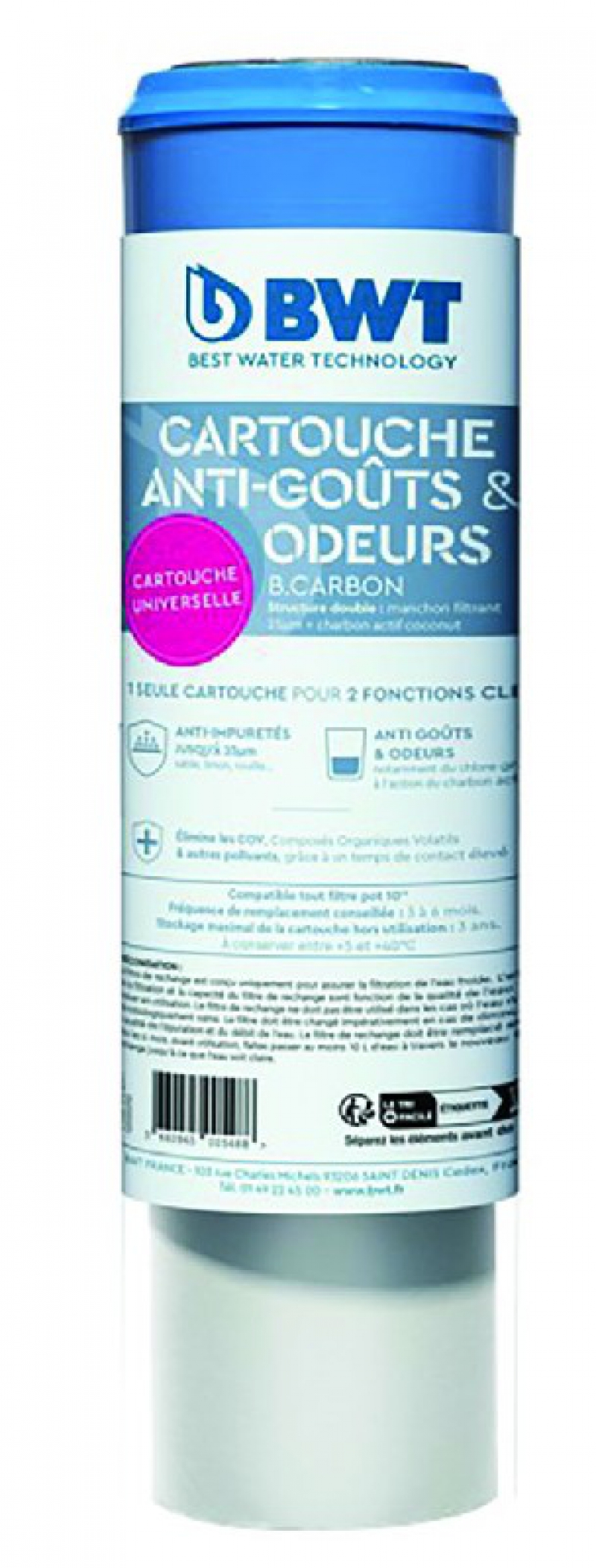 FILTRE ANTI-GOUT+ODEUR CARBON