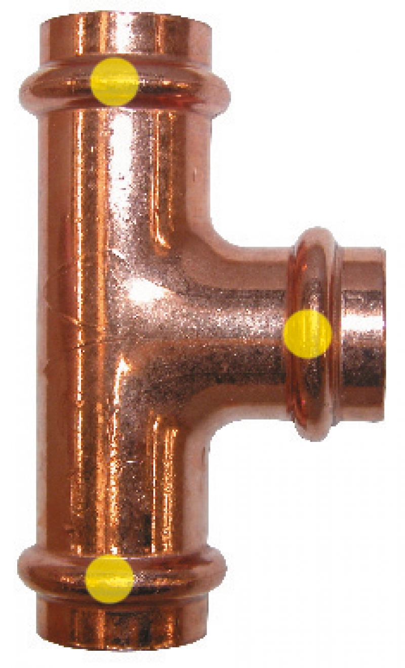 RACCORDS À SERTIR CUIVRE OU BRONZE PROFIPRESS GAZ