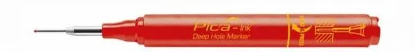 MARQUEUR PICA INK ROUGE TROUS PROFOND 150/40