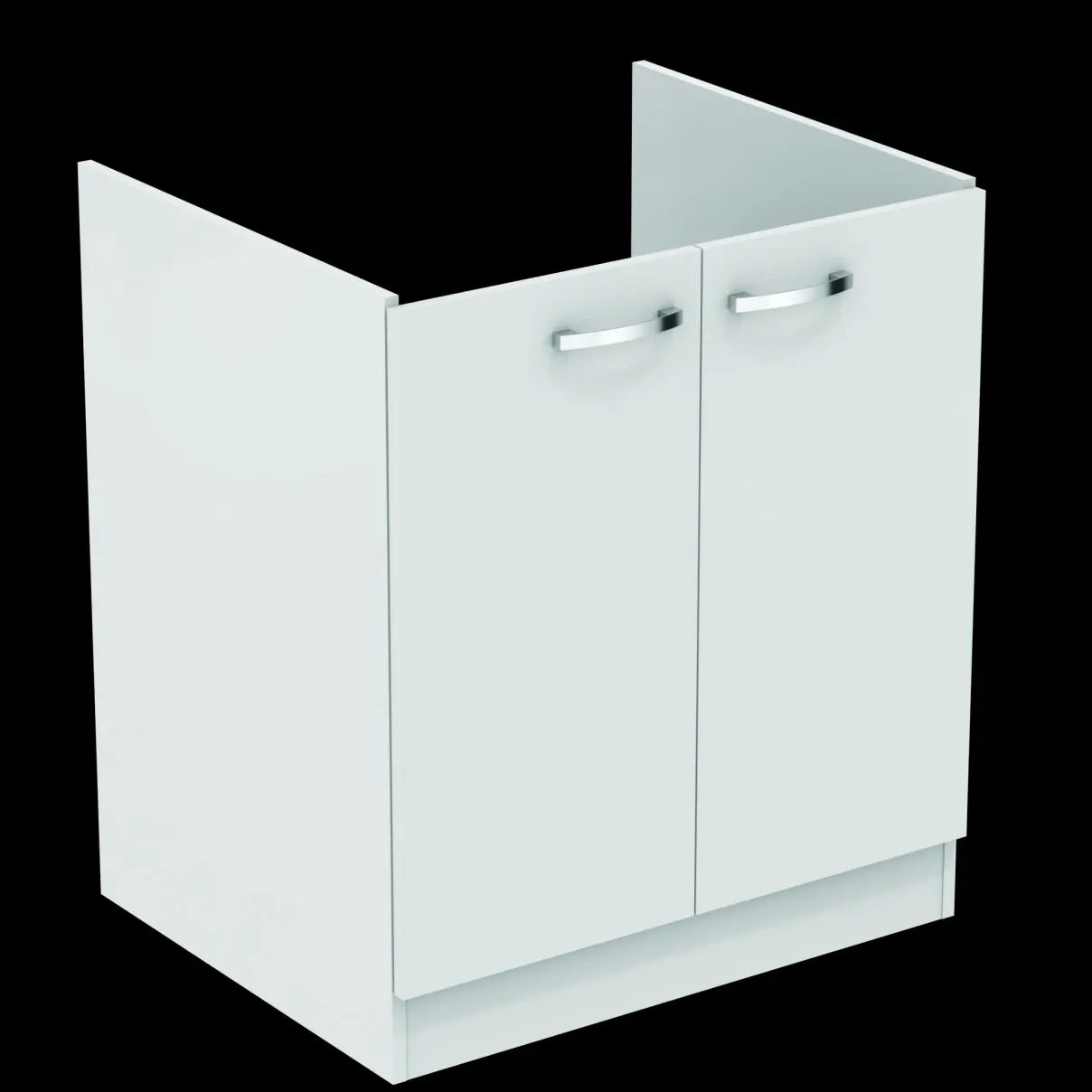 MEUBLE P.BAC LAGO 75CM AV.PLANCHE BLC J0027PW