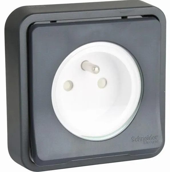 PRISE DE COURANT 2P+T ENCAST.GRIS SHN0212457