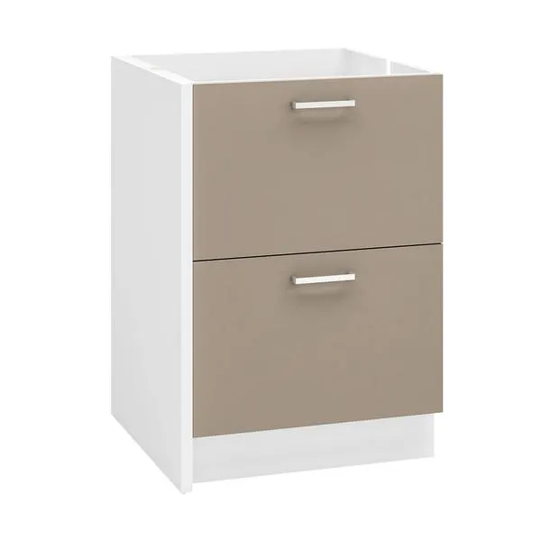 MEUBLE BAS ONELIA 60 2T.ARGILE ABOT060D10