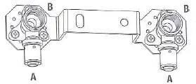 PLAQUE DE FIX.L153 RACC.16X2 - 1/2 VS0171083