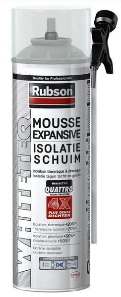 MOUSSE EXP.WHITE TEQ RUBSON AER500ML 1915593