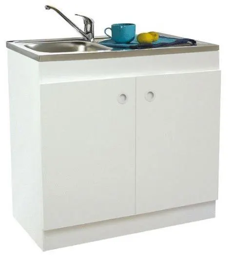 MEUBLE S/EVIER DECLIQ SOL 100 2P. S13N22100