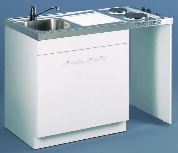 MEUBLE S/EVIER 2P.LAVE-VAIS.140X60 BLC 200161