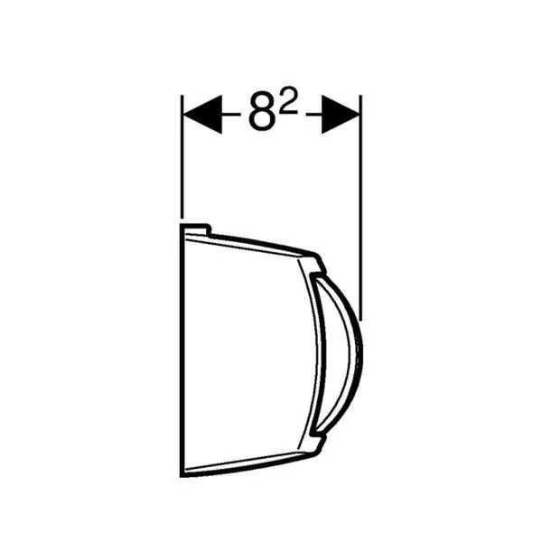 BOUTON POUSSOIR MANUEL CHR. GEBERIT 240584KA1