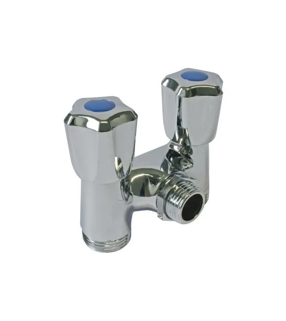 Image principale de SOMATHERM Robinet double - Pour machine a laver - Arrivée Ø 1/2 - Sortie Ø 3/4