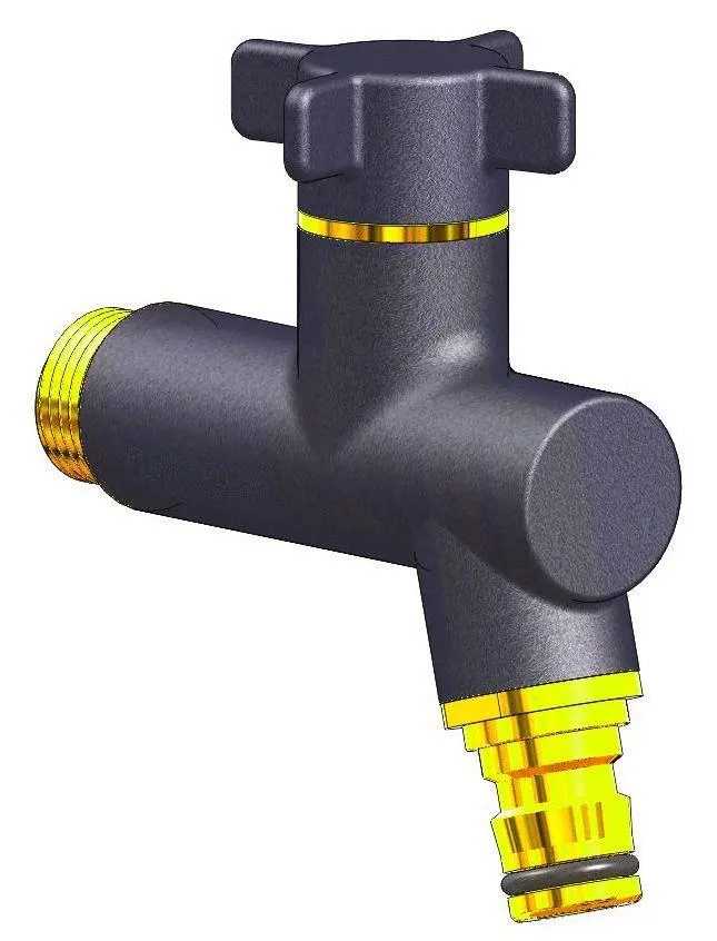 ROBINET PUISAGE VERT.OSLO ANTHRACITE M1/2 VAN
