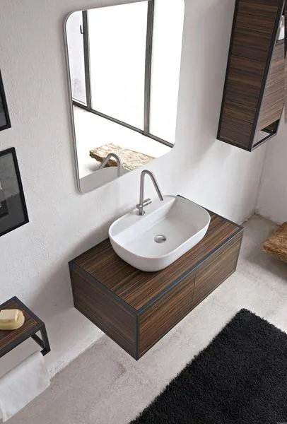 LAVABO A POSER GLAM 56/R 56X38 SCARABEO 1802